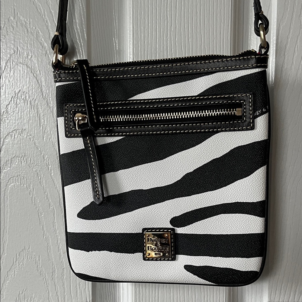 Dooney & Bourke Zebra Stripe Crossbody Bag